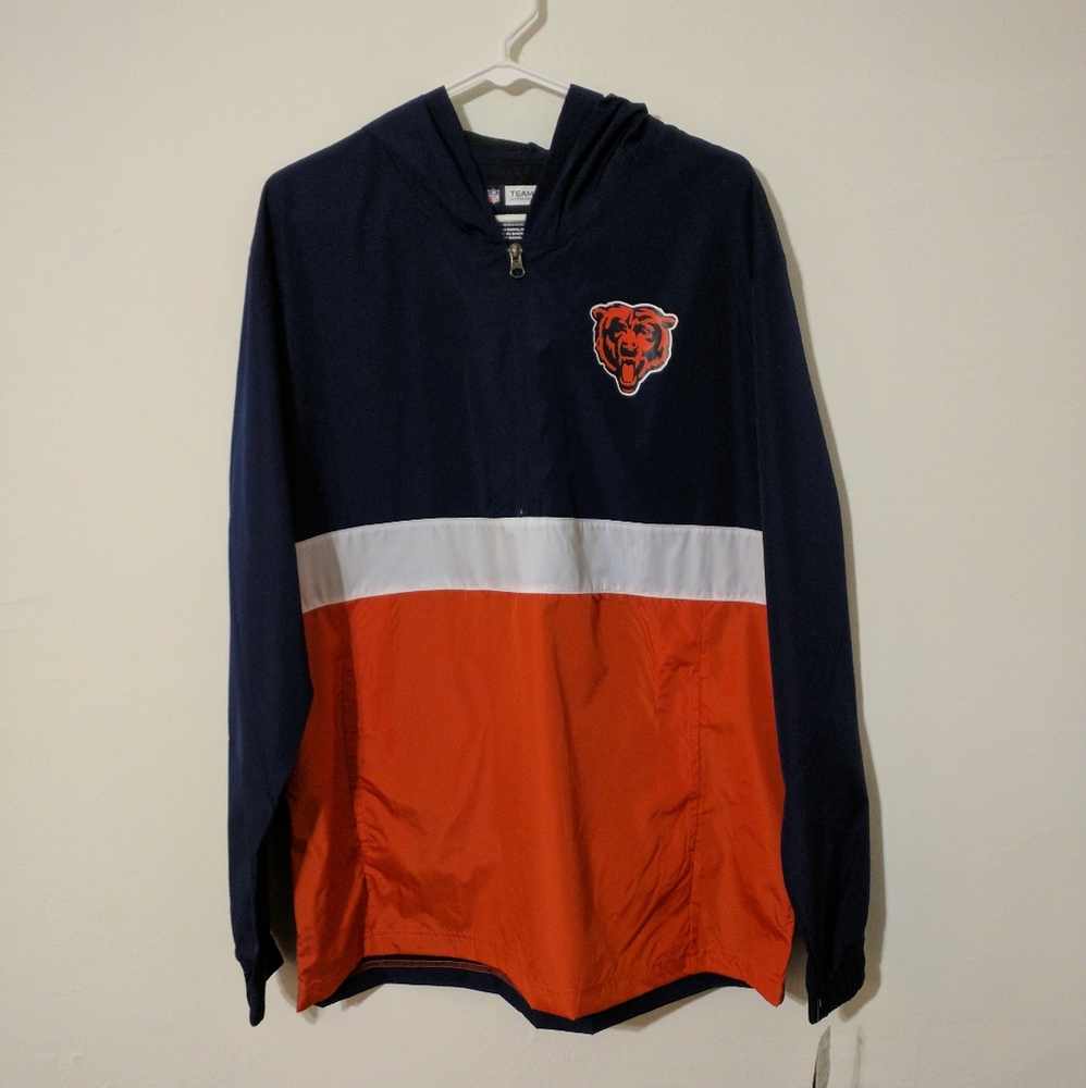 Chicago Bears Quarter-Zip Windbreaker